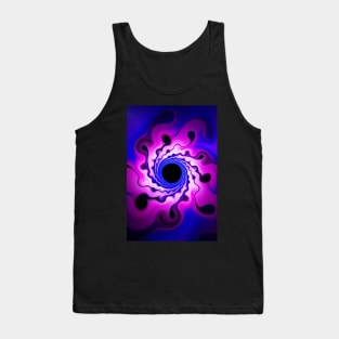 Eye of the Storm. Abstract Digital Artwork. Pink & Blue Tank Top